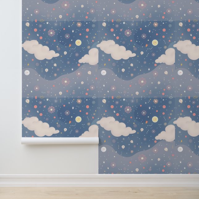 Papel Pintado Cielos de ensueño: El espléndido florecimiento noc (Solicitud)