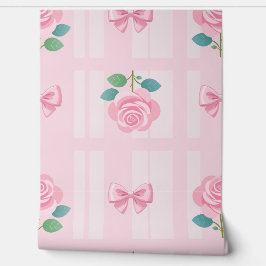 Papel Pintado Cinta de plástico y rosa Rosa de Coquette
