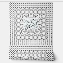 Papel Pintado Círculo Cuadrado centro alfabético