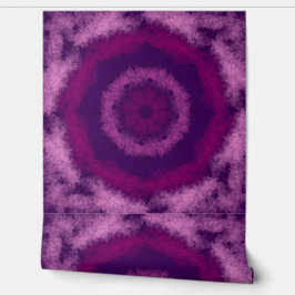 Papel Pintado círculos concéntricos rosados y púrpura