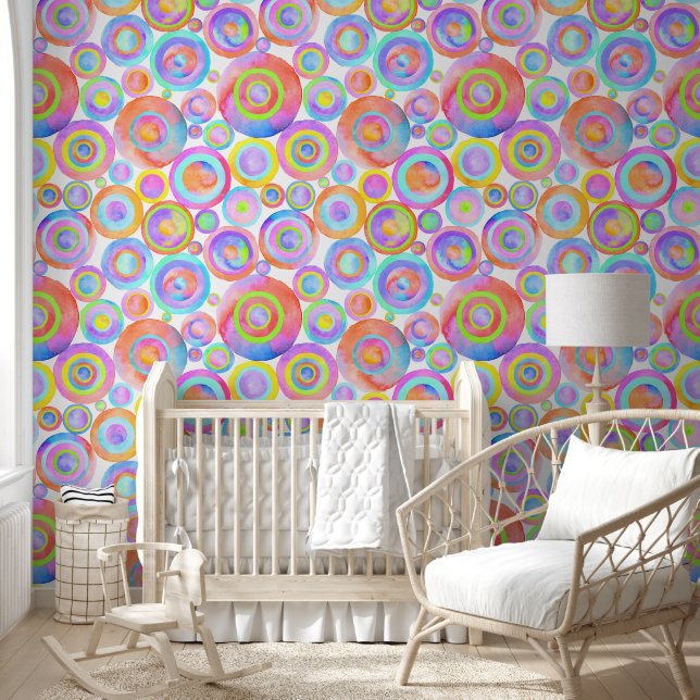 Papel Pintado Círculos Felices (Niños)