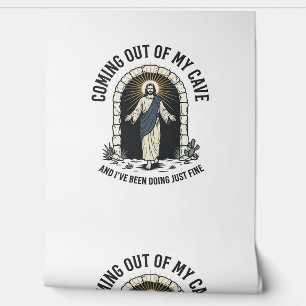 Papel Pintado Cita divertida de la cueva de la resurrección grab