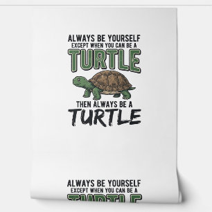 Papel Pintado Cita Divertida de Tortuga Diseño Vector Vintage_1