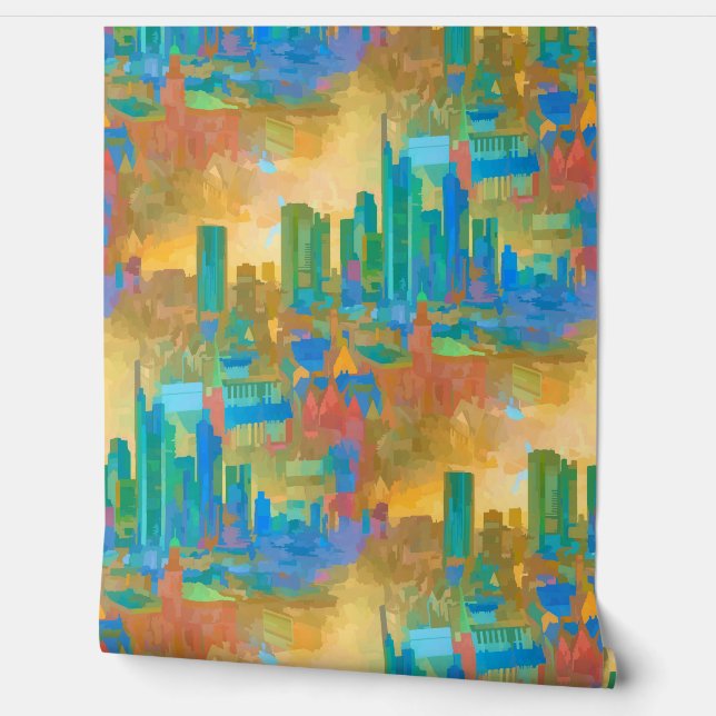 Papel Pintado Ciudad brillante (Desenrollar)