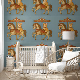 Papel Pintado Clásico alegre Corgi Carousel Nursery
