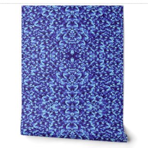 Papel Pintado Clásico de color azul vibrante "Ratti_Creative_Art