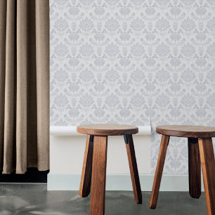 Papel Pintado Clásico grandmillennial estilo francés damasco gri