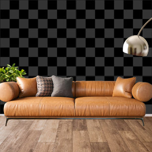 Papel Pintado Clásico Moderno Cuadros Negros y Humeantes Negros