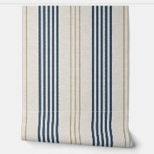 Clásico patrón de raya de garrapata azul marino