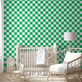 Papel Pintado Classic green checkered