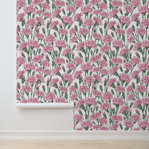 Papel Pintado Clavel delicado Elegancia