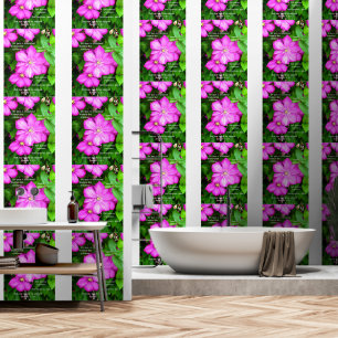 Papel Pintado Clematis con romanos 5:3-5