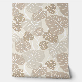 Papel Pintado Cliff Hanger Hawaiian Monstera Leaf - Natural