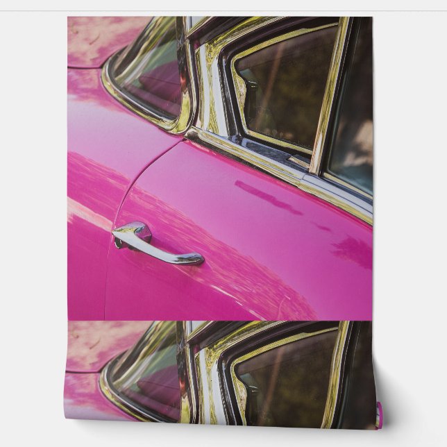 PAPEL PINTADO COCHE PINK (Desenrollar)