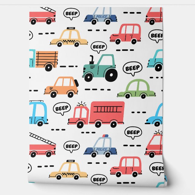 Papel Pintado Coches de personalizado (Desenrollar)