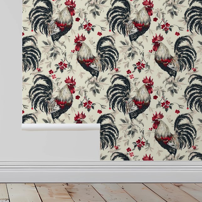 Papel Pintado Cocina con Estampado de Gallo  (Subido por el creador)