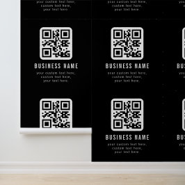 Papel Pintado Código QR personalizable y diseño de texto editabl