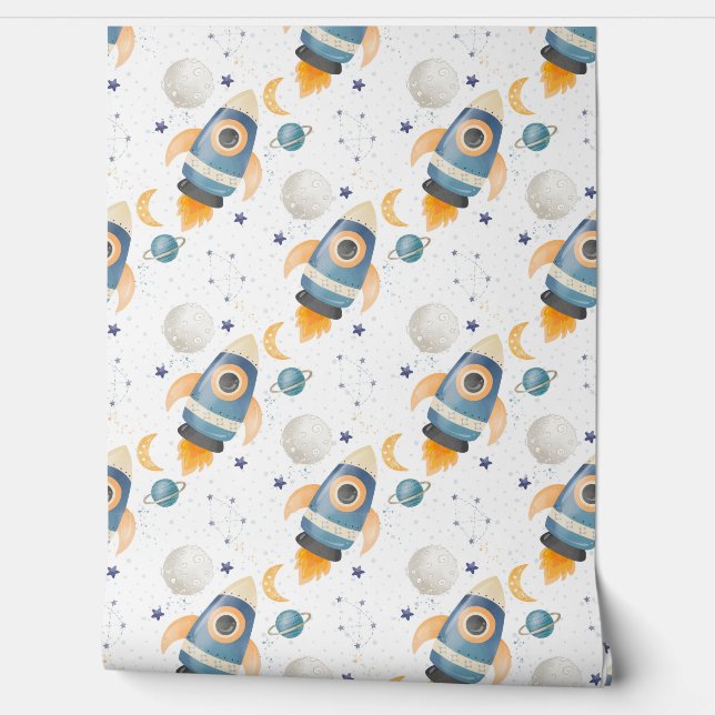 Papel Pintado Cohete (Desenrollar)
