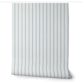 Papel Pintado Colcha clásica de rayas azul en polvo