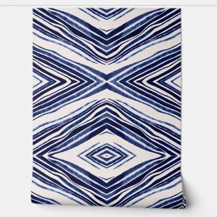 Papel Pintado Colección de franjas populares de barcos azules de