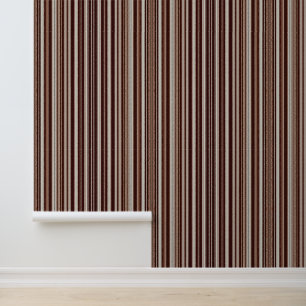 Papel Pintado Colección de textura de línea blanca marrón de luj