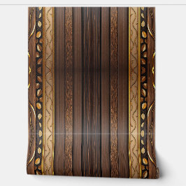 Papel Pintado Colección Lamperia de arte popular Gold Wood