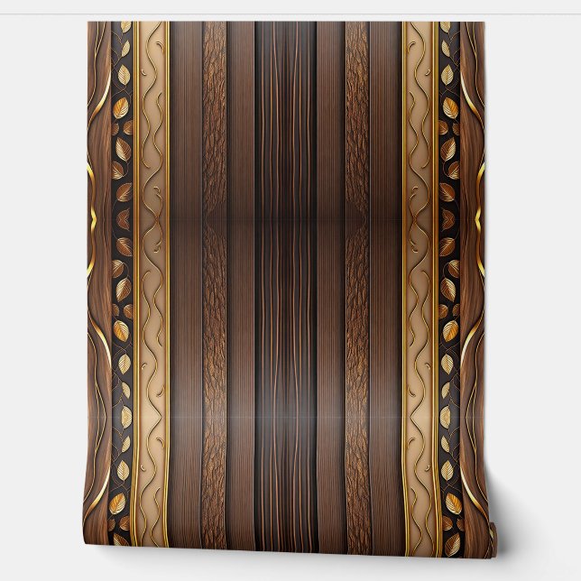 Papel Pintado Colección Lamperia de arte popular Gold Wood (Desenrollar)