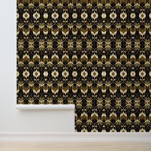 Papel Pintado Colección moderna del arte del oro negro