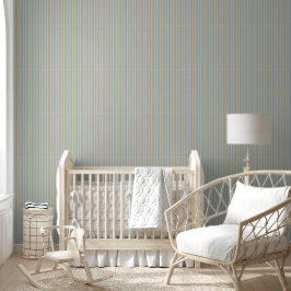 Papel Pintado Colección Pinstripes Gray Blue Farm Land