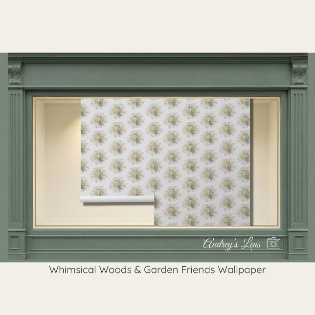Papel Pintado Colibrí | Fondo floral blanco (Subido por el creador)