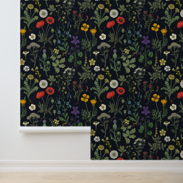 Papel Pintado Collage de flores silvestres