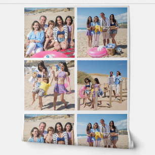 Papel Pintado Collage de plantillas de 4 fotos