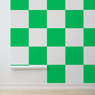 Papel Pintado Color del Personalizado de verificación blanco y v