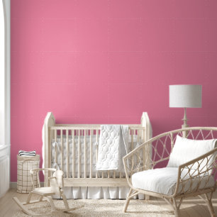 Papel Pintado Color sólido rosa Flamingo de moda Elegante