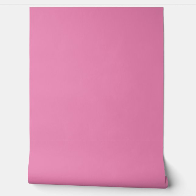 Papel Pintado Color sólido rosado básico Bubblegum Sencillo Míni (Desenrollar)