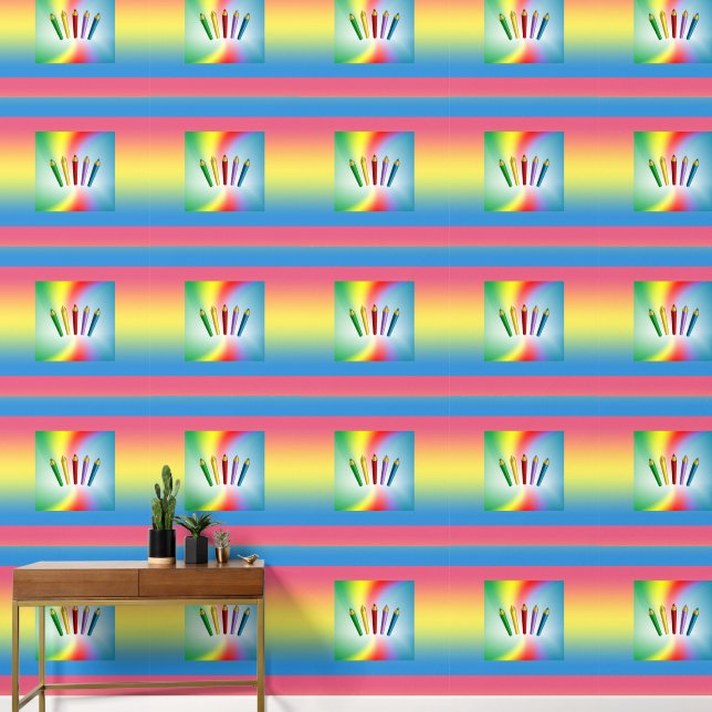 Papel Pintado Colores de lápices (Pasillo)