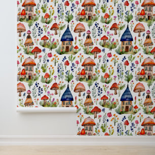 Papel Pintado Colores de tierra Núcleo de cabaña caprichoso