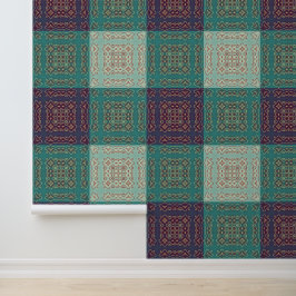 Papel Pintado Colorful Ornamental Folk-Inspired