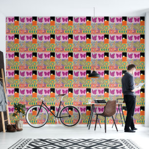 Papel Pintado Colorida cosecha de mosaico