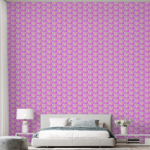 Papel Pintado Coloridos Corazones Rosados Elegante Motif Pequeño