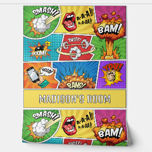 Papel Pintado Comics de nombres personalizados