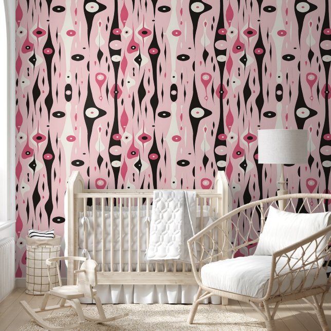 Papel Pintado Composición de goteo abstracta (Niños)