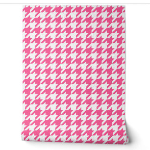 Papel Pintado Comprobación de la galga rosa y blanca