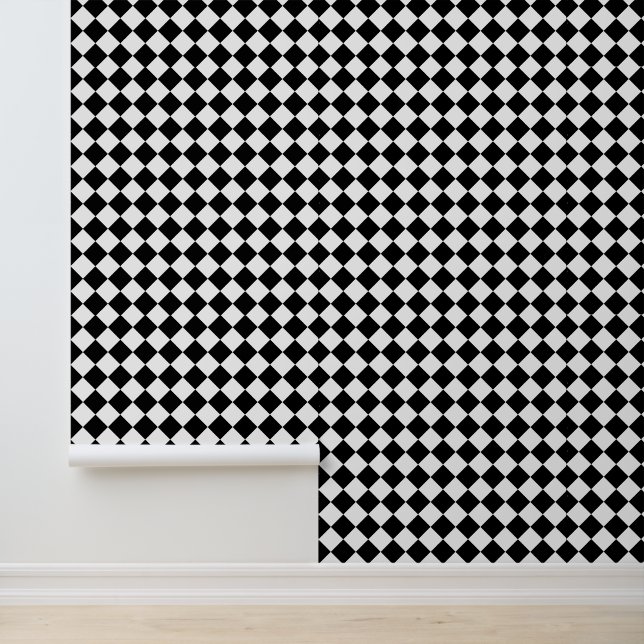 Papel Pintado Comprobación de la placa negra y blanca (Solicitud)