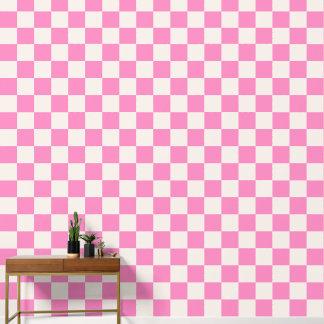 Papel Pintado Comprobación rosa, Patrón de tablero de cheques, r