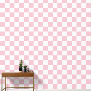 Papel Pintado Comprobar el patrón del tablero de cheques rosado 