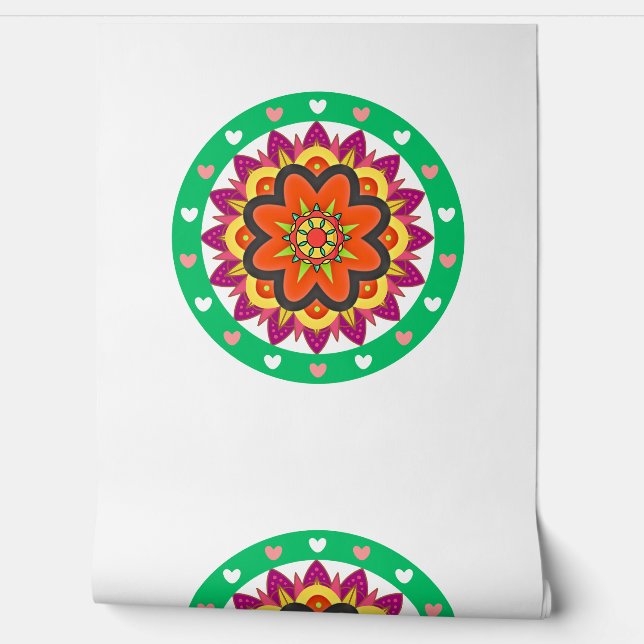 Papel pintado con diseño de mandala (Desenrollar)