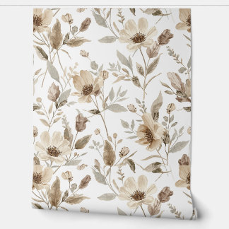 Papel Pintado con Patrón Botánico | Papel Pintado