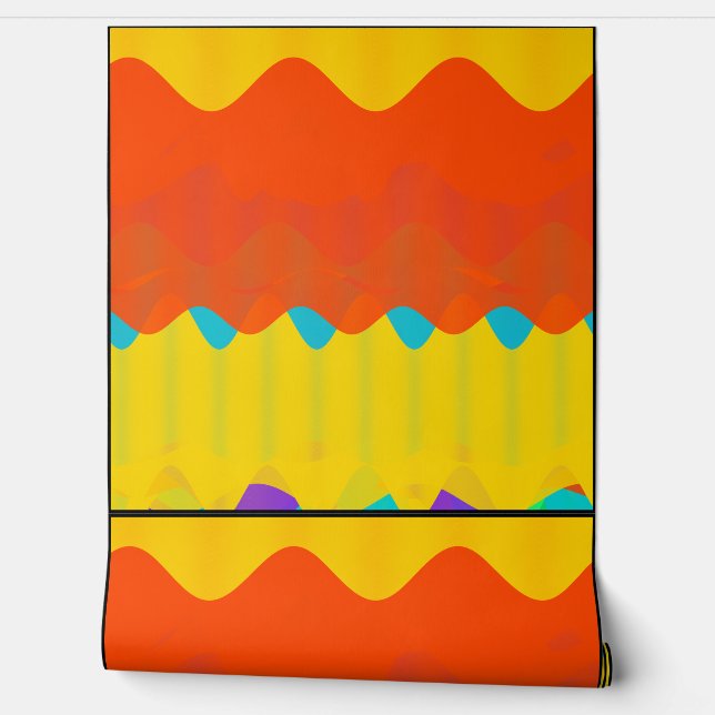 Papel pintado con patrón geométrico abstracto  (Desenrollar)