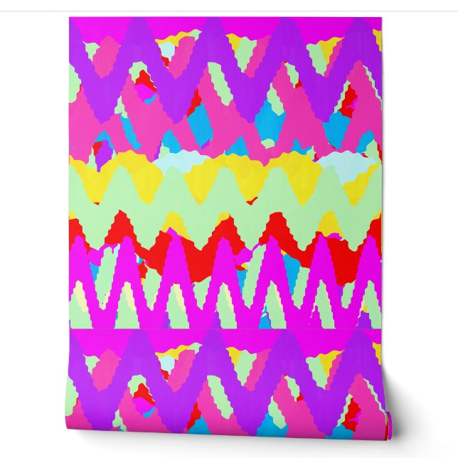 Papel pintado con patrón geométrico abstracto  (Desenrollar)